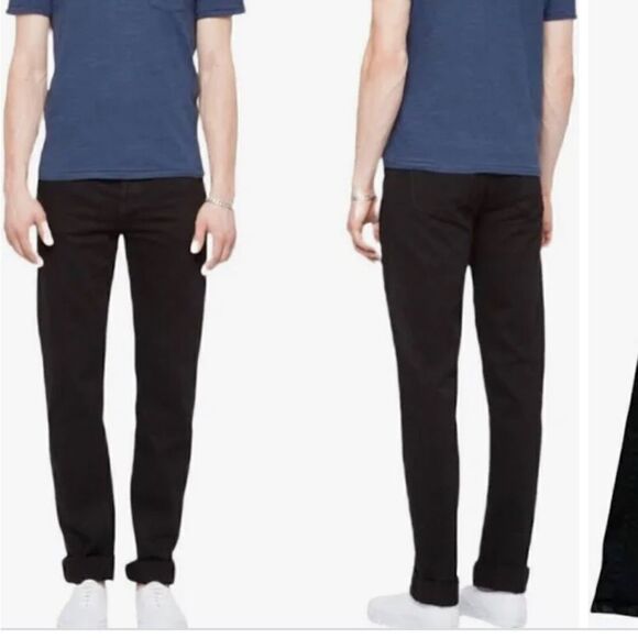 Paper Denim & Cloth Slim Stretch Black Jeans 30x30 - Picture 1 of 8